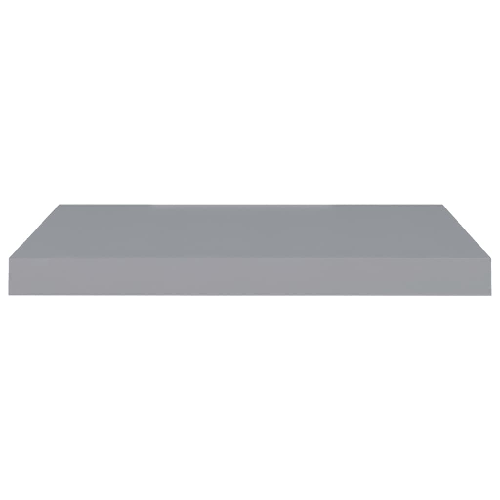 Wandschap Zwevend 60X23,5X3,8 Cm Mdf Grijs 1 60 x 23.5 x 3.8 cm