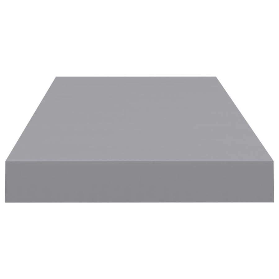 Wandschap Zwevend 60X23,5X3,8 Cm Mdf Grijs 1 60 x 23.5 x 3.8 cm