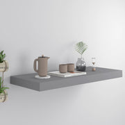 Floating wall shelf 60x23.5x3.8 cm MDF grey