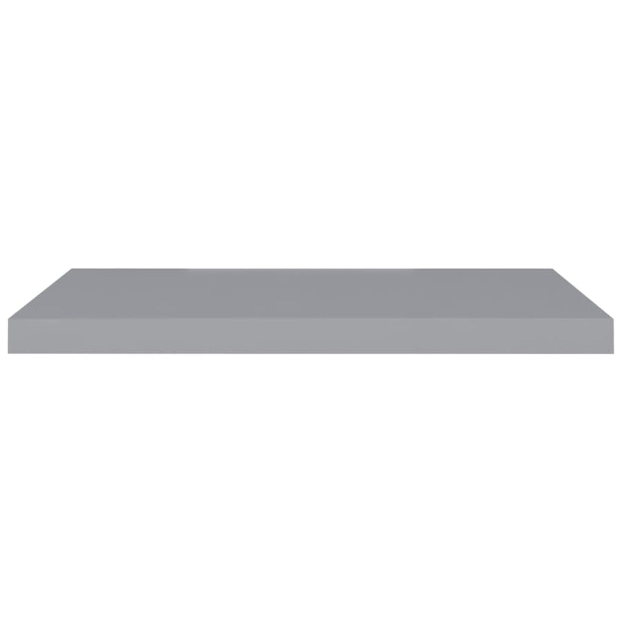 Wandschap Zwevend 80X23,5X3,8 Cm Mdf Grijs 1 80 x 23.5 x 3.8 cm