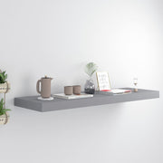 Floating wall shelf 80x23.5x3.8 cm MDF grey