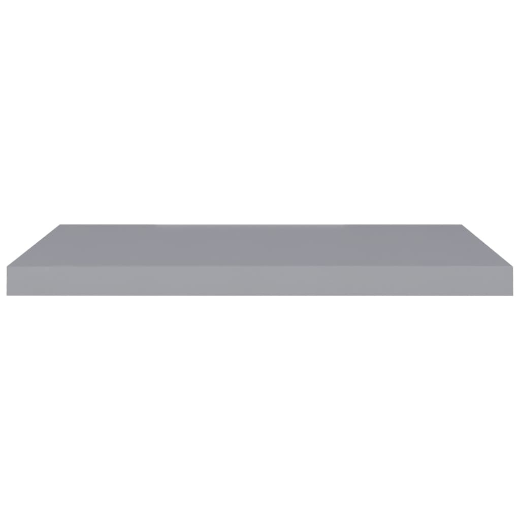 Wandschappen Zwevend 80X3,5X3,8 Cm Mdf Grijs 2 80 x 23.5 x 3.8 cm