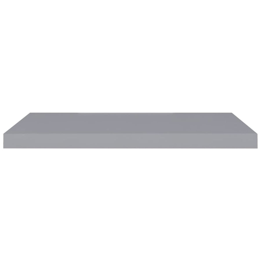 Wandschappen Zwevend 80X3,5X3,8 Cm Mdf Grijs 2 80 x 23.5 x 3.8 cm