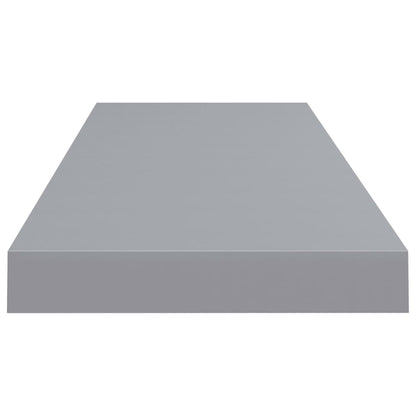 Wandschappen Zwevend 80X3,5X3,8 Cm Mdf Grijs 2 80 x 23.5 x 3.8 cm