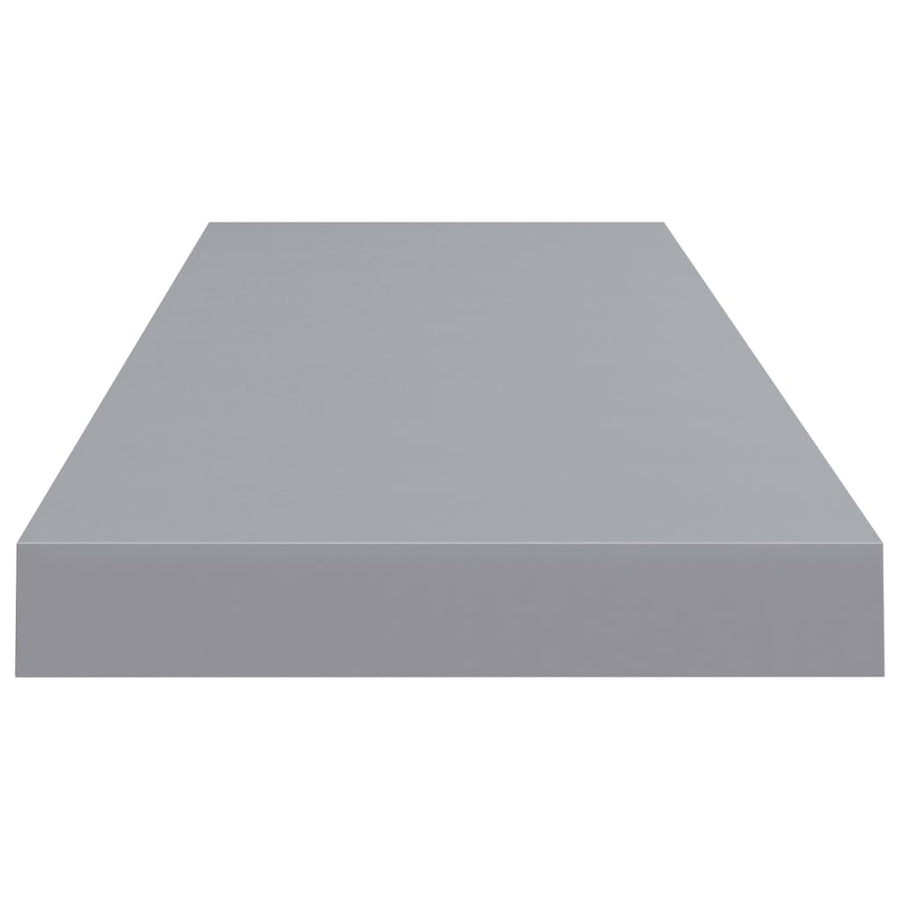 Wandschappen Zwevend 80X3,5X3,8 Cm Mdf Grijs 2 80 x 23.5 x 3.8 cm