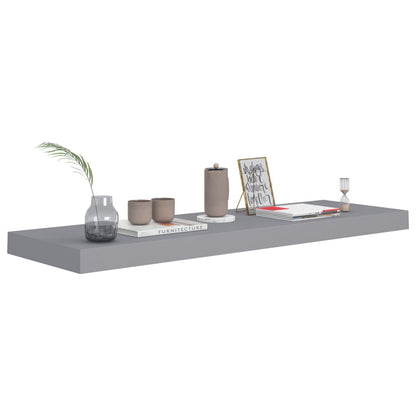 Wandschappen Zwevend 80X23,5X3,8 Cm Mdf Grijs 4 80 x 23.5 x 3.8 cm