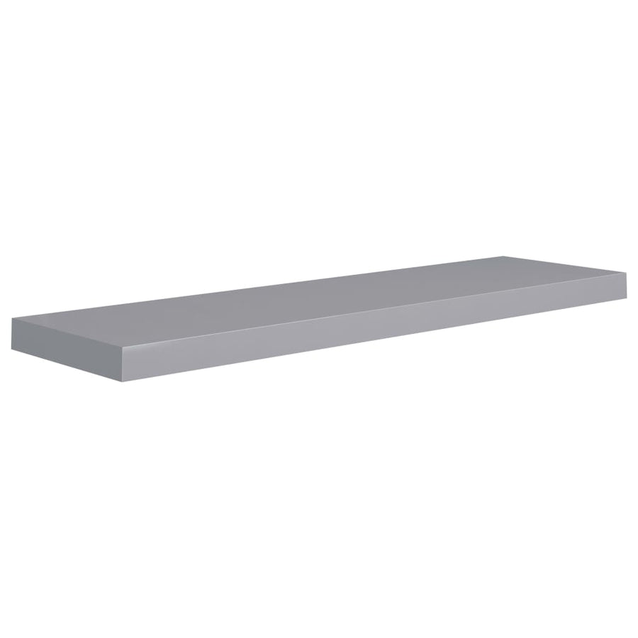 Wandschap Zwevend 90X23,5X3,8 Cm Mdf Grijs 1 90 x 23.5 x 3.8 cm