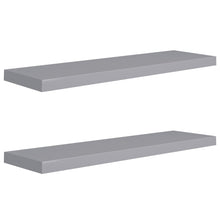 Wandschappen Zwevend 90X3,5X3,8 Cm Mdf Grijs 2 90 x 23.5 x 3.8 cm