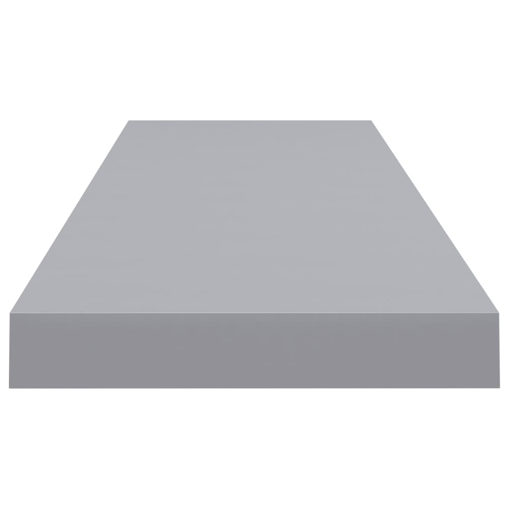 Wandschappen Zwevend 90X3,5X3,8 Cm Mdf Grijs 2 90 x 23.5 x 3.8 cm