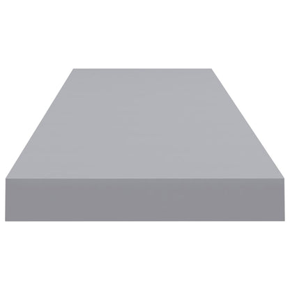 Wandschappen Zwevend 90X3,5X3,8 Cm Mdf Grijs 2 90 x 23.5 x 3.8 cm