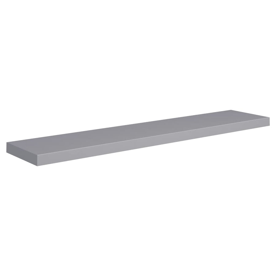 Wandschap Zwevend 20X23,5X3,8 Cm Mdf Grijs 1 120 x 23.5 x 3.8 cm