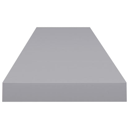 Wandschappen Zwevend 10X3,5X3,8 Cm Mdf Grijs 2 120 x 23.5 x 3.8 cm