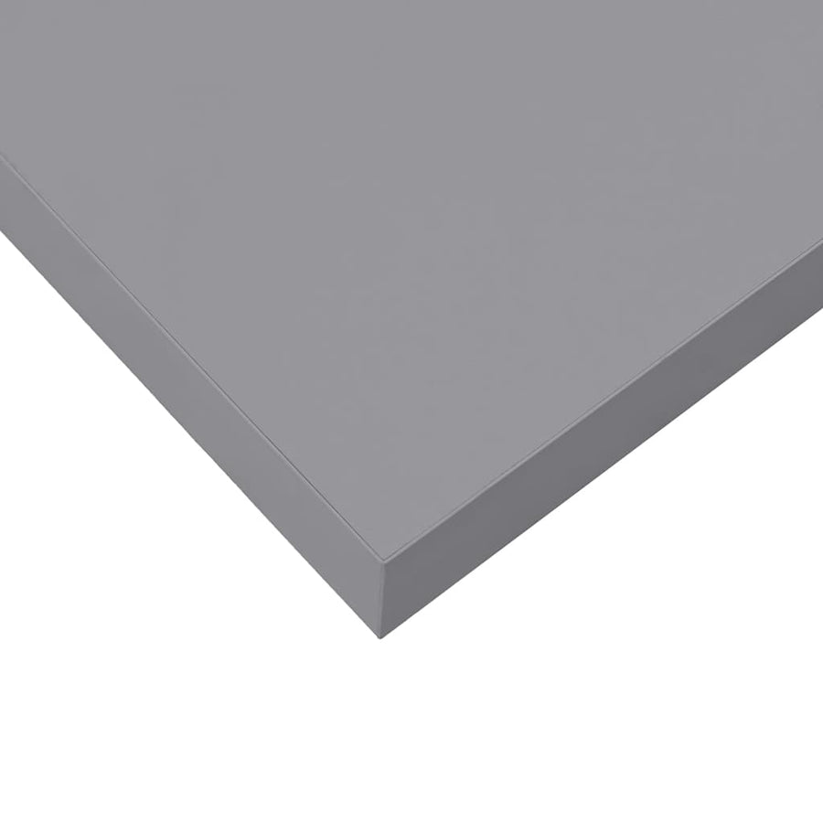 Wandschappen zwevend 4 st 120x23,5x3,8 cm MDF grijs