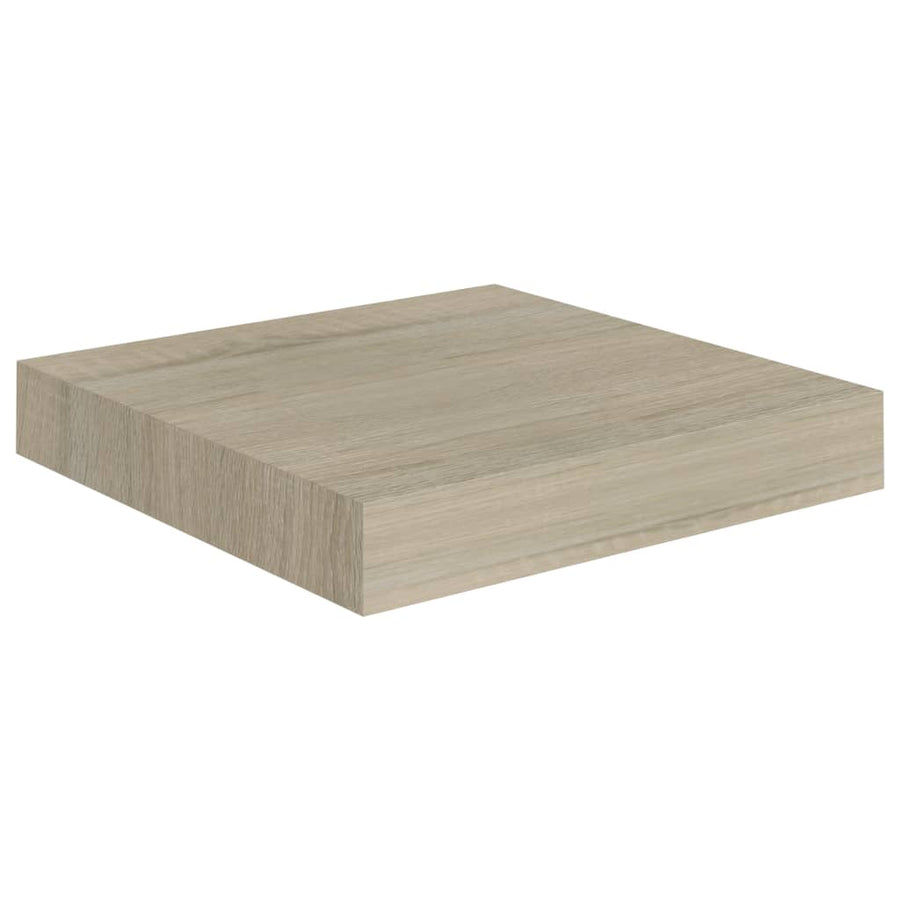 Wandschap Zwevend 23X23,5X3,8 Cm Mdf Kleur Eiken 1 23 x 23.5 x 3.8 cm