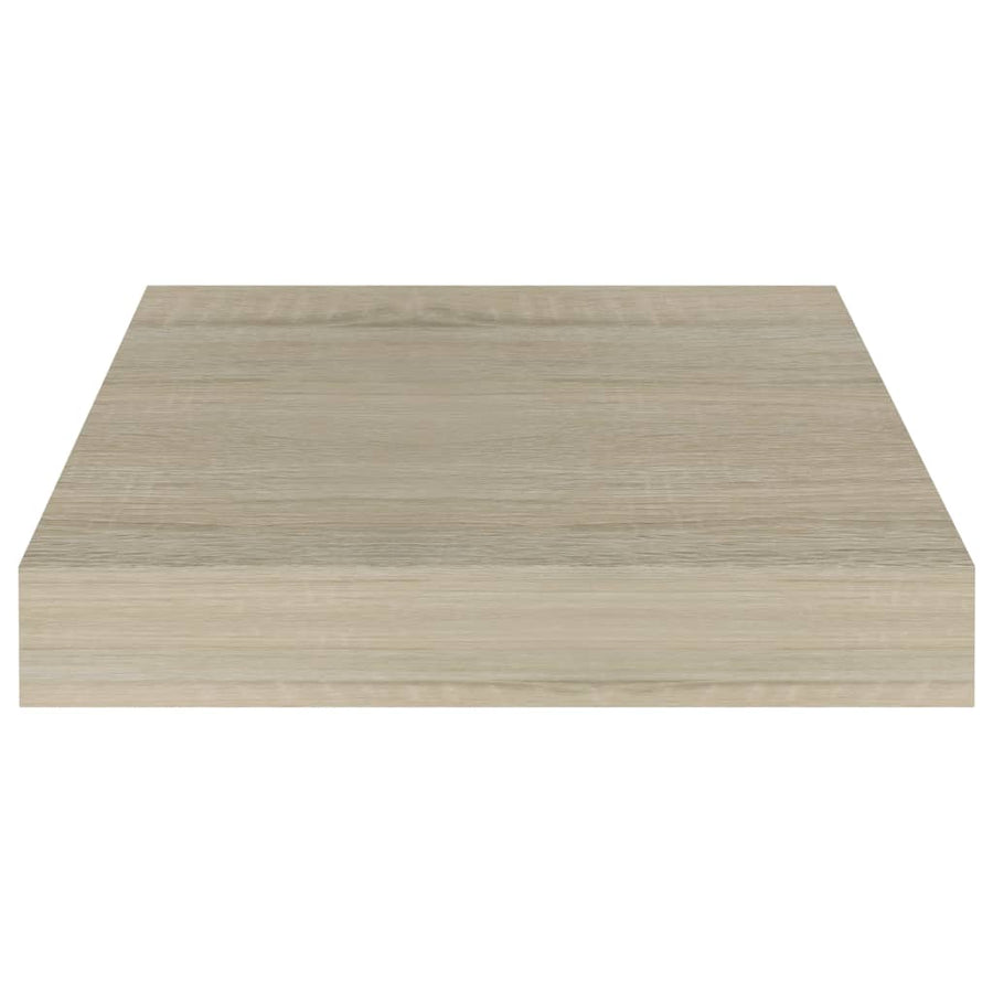 Wandschap Zwevend 23X23,5X3,8 Cm Mdf Kleur Eiken 1 23 x 23.5 x 3.8 cm