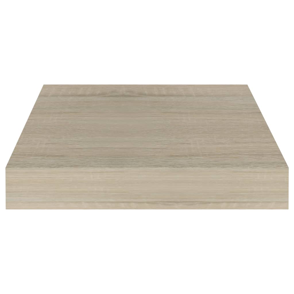 Wandschappen Zwevend 3X3,5X3,8 Cm Mdf Kleurig Eiken 2 23 x 23.5 x 3.8 cm