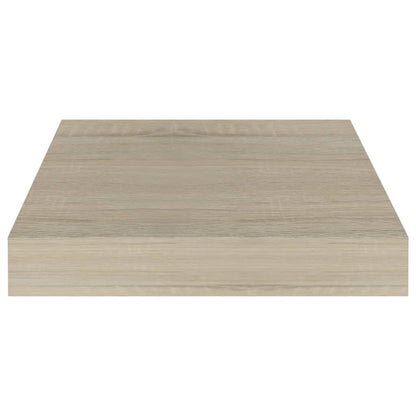 Wandschappen Zwevend 3X3,5X3,8 Cm Mdf Kleurig Eiken 2 23 x 23.5 x 3.8 cm