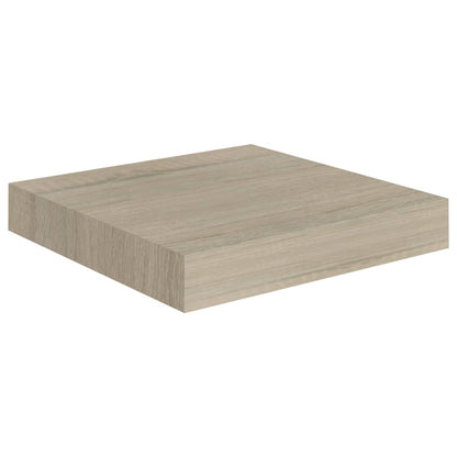 Wandschappen Zwevend 23X23,5X3,8 Cm Mdf Kleurig Eiken 4 23 x 23.5 x 3.8 cm