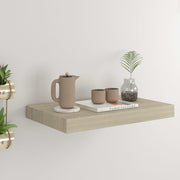 Floating wall shelf 40x23x3.8 cm MDF oak colored