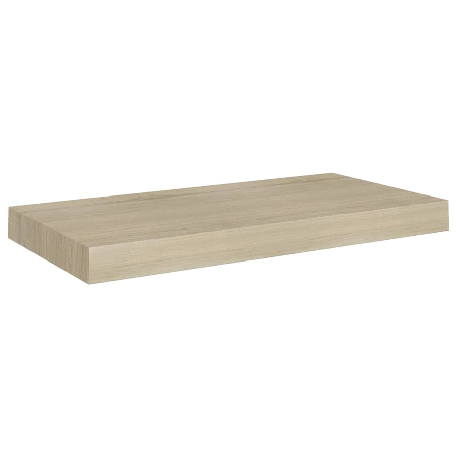 Wandschap Zwevend 50X23X3,8 Cm Mdf Kleurig Eiken 1 50 x 23 x 3.8 cm