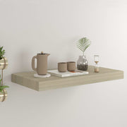 Floating wall shelf 50x23x3.8 cm MDF oak colored