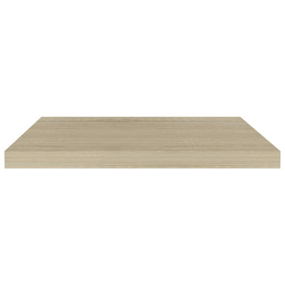 Wandschappen Zwevend 60X3,5X3,8 Cm Mdf Kleurig Eiken 2 60 x 23.5 x 3.8 cm