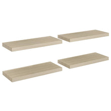 Wandschappen Zwevend 60X23,5X3,8 Cm Mdf Kleurig Eiken 4 60 x 23.5 x 3.8 cm