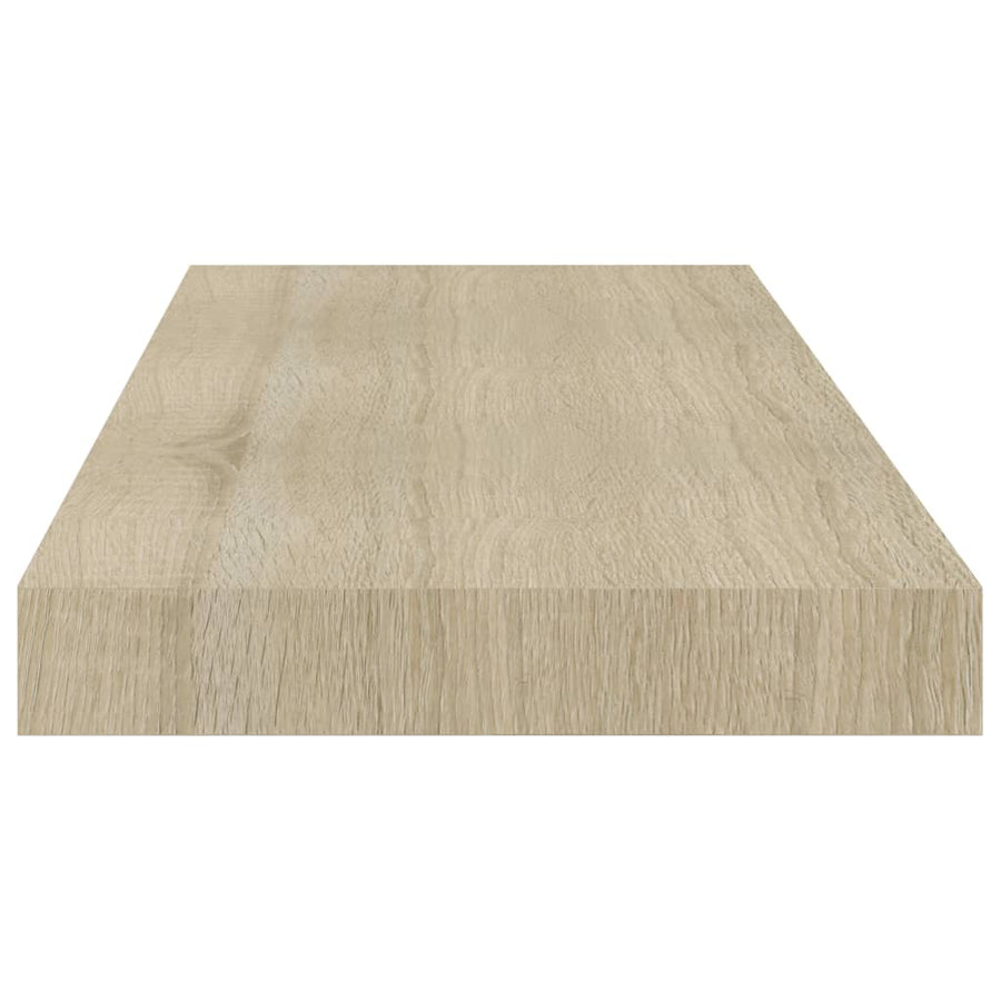Wandschappen Zwevend 60X23,5X3,8 Cm Mdf Kleurig Eiken 4 60 x 23.5 x 3.8 cm