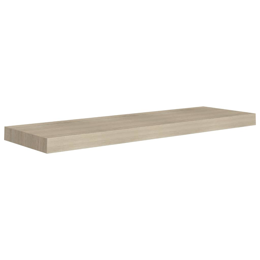 Wandschappen Zwevend 80X3,5X3,8 Cm Mdf Kleurig Eiken 2 80 x 23.5 x 3.8 cm