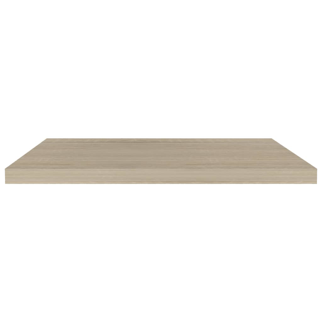 Wandschappen Zwevend 80X3,5X3,8 Cm Mdf Kleurig Eiken 2 80 x 23.5 x 3.8 cm