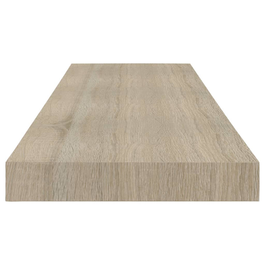 Wandschappen Zwevend 80X3,5X3,8 Cm Mdf Kleurig Eiken 2 80 x 23.5 x 3.8 cm