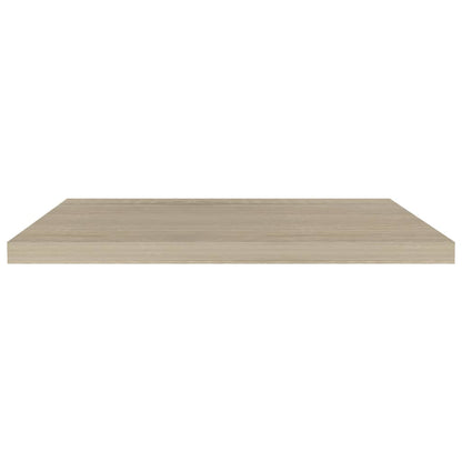 Wandschappen Zwevend 80X23,5X3,8 Cm Mdf Kleurig Eiken 4 80 x 23.5 x 3.8 cm