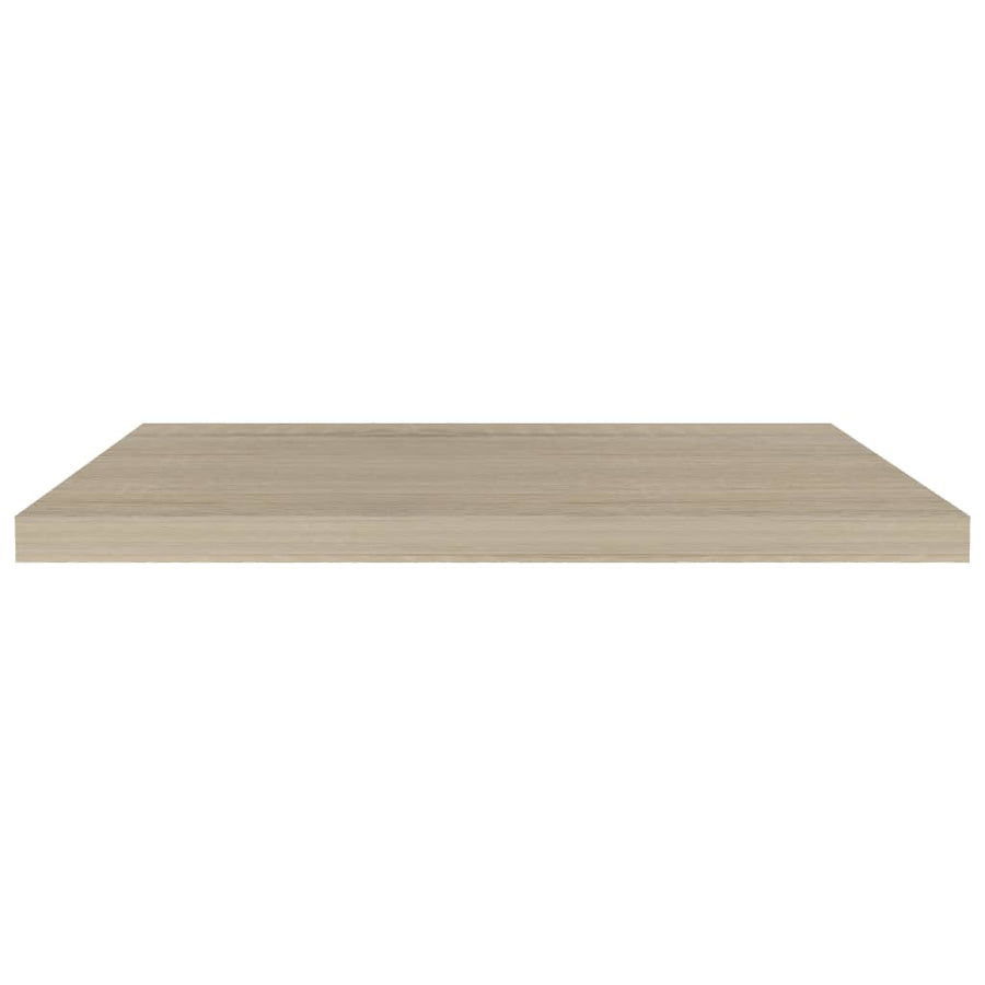 Wandschappen Zwevend 80X23,5X3,8 Cm Mdf Kleurig Eiken 4 80 x 23.5 x 3.8 cm