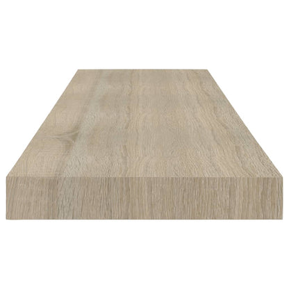 Wandschappen Zwevend 80X23,5X3,8 Cm Mdf Kleurig Eiken 4 80 x 23.5 x 3.8 cm