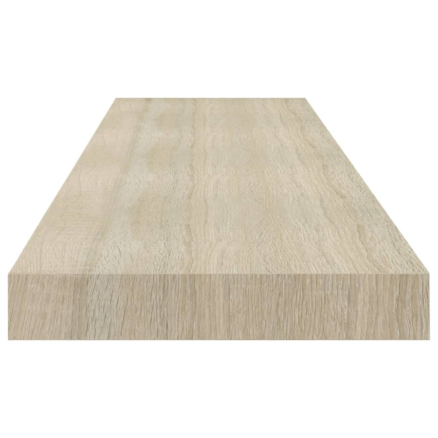 Wandschap Zwevend 90X23,5X3,8 Cm Mdf Kleurig Eiken 1 90 x 23.5 x 3.8 cm