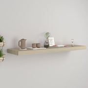 Floating wall shelf 90x23.5x3.8 cm MDF oak colored