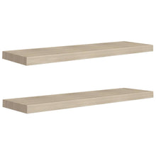 Wandschappen Zwevend 90X3,5X3,8 Cm Mdf Kleurig Eiken 2 90 x 23.5 x 3.8 cm