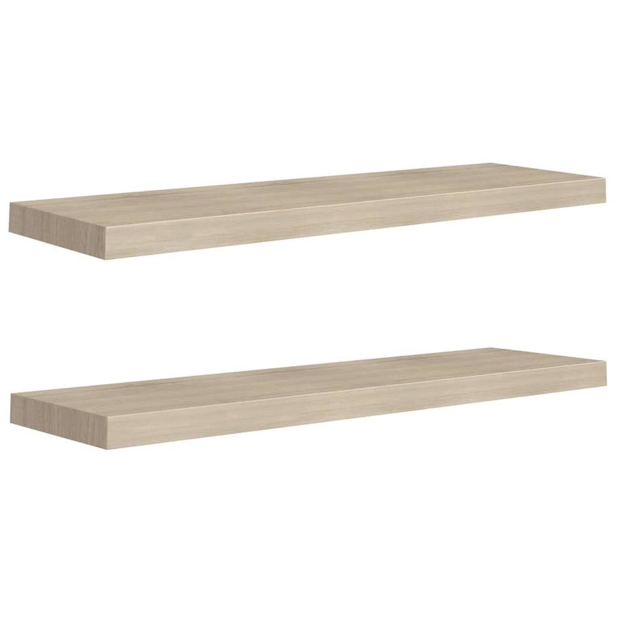 Wandschappen Zwevend 90X3,5X3,8 Cm Mdf Kleurig Eiken 2 90 x 23.5 x 3.8 cm