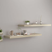 Wandschappen Zwevend 90X3,5X3,8 Cm Mdf Kleurig Eiken 2 90 x 23.5 x 3.8 cm