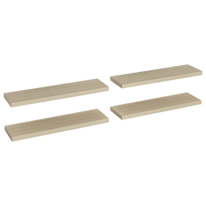Wandschappen Zwevend 90X23,5X3,8 Cm Mdf Kleurig Eiken 4 90 x 23.5 x 3.8 cm