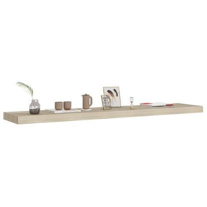 Wandschap Zwevend 20X23,5X3,8 Cm Mdf Kleurig Eiken 1 120 x 23.5 x 3.8 cm