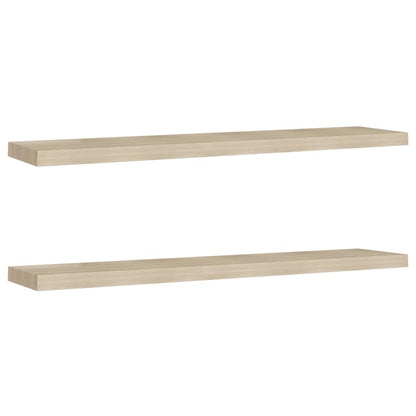 Wandschappen Zwevend 10X3,5X3,8 Cm Mdf Kleurig Eiken 2 120 x 23.5 x 3.8 cm