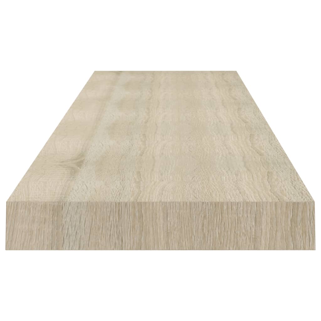 Wandschappen Zwevend 10X3,5X3,8 Cm Mdf Kleurig Eiken 2 120 x 23.5 x 3.8 cm