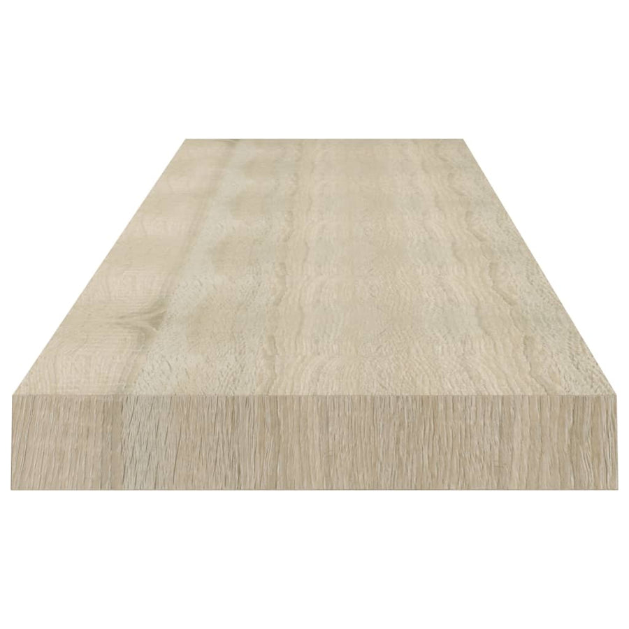 Wandschappen Zwevend 10X3,5X3,8 Cm Mdf Kleurig Eiken 2 120 x 23.5 x 3.8 cm