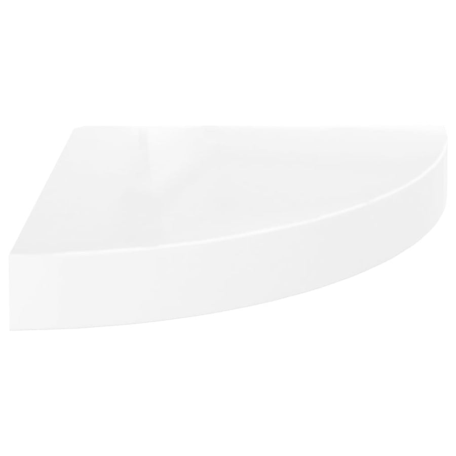 Hoekschap Zwevend 25X25X3,8 Cm Mdf 1 25 x 25 x 3.8 cm Hoogglans wit