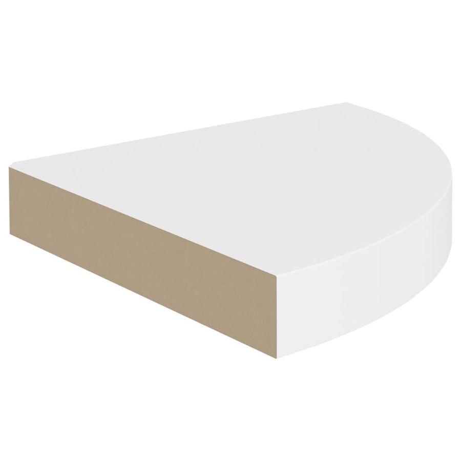 Hoekschap Zwevend 25X25X3,8 Cm Mdf 1 25 x 25 x 3.8 cm Wit