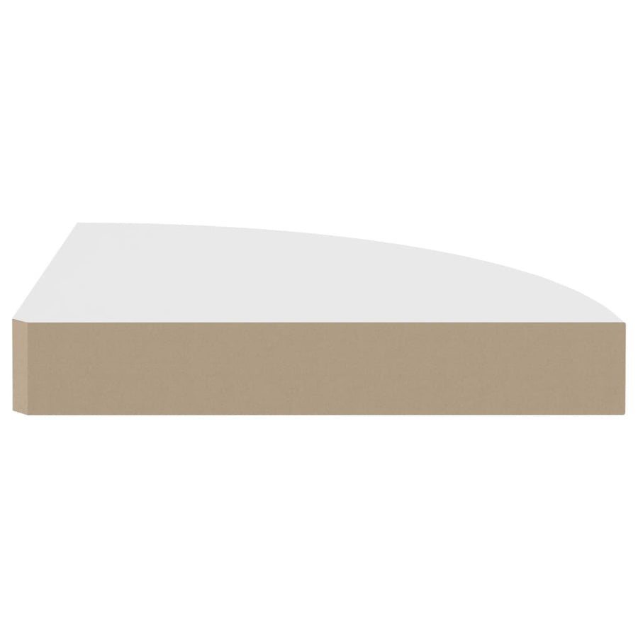 Hoekschap Zwevend 25X25X3,8 Cm Mdf 1 25 x 25 x 3.8 cm Wit