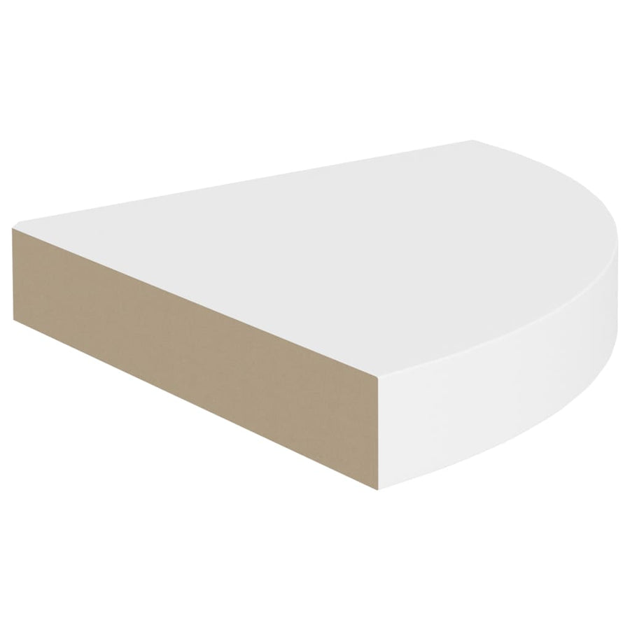 Hoekschappen Zwevend 25X25X3,8 Cm Mdf 4 25 x 25 x 3.8 cm Wit