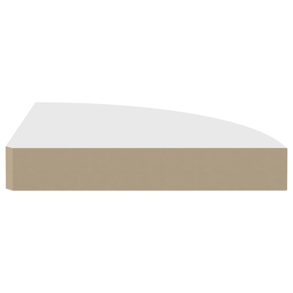 Hoekschappen Zwevend 25X25X3,8 Cm Mdf 4 25 x 25 x 3.8 cm Wit