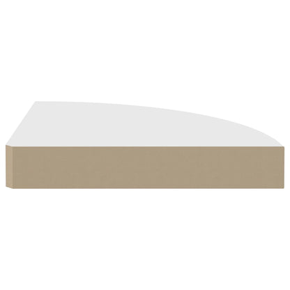Hoekschappen Zwevend 25X25X3,8 Cm Mdf 4 25 x 25 x 3.8 cm Wit